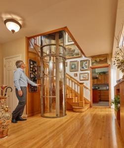 Home Elevators Model Wood Featured House