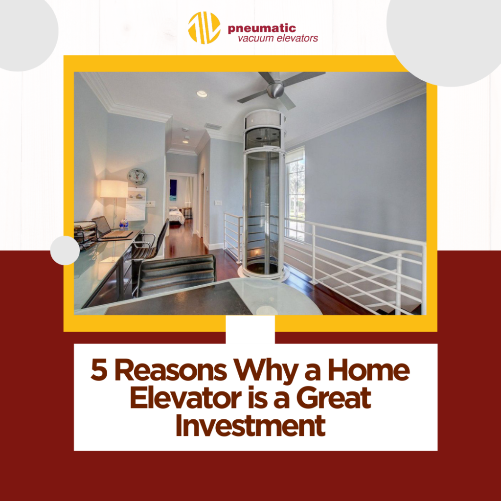 Image of a home elevator, illustrating the subject of the article: 5 Compelling Reasons Why Investing in a Home Lift  Makes Sense