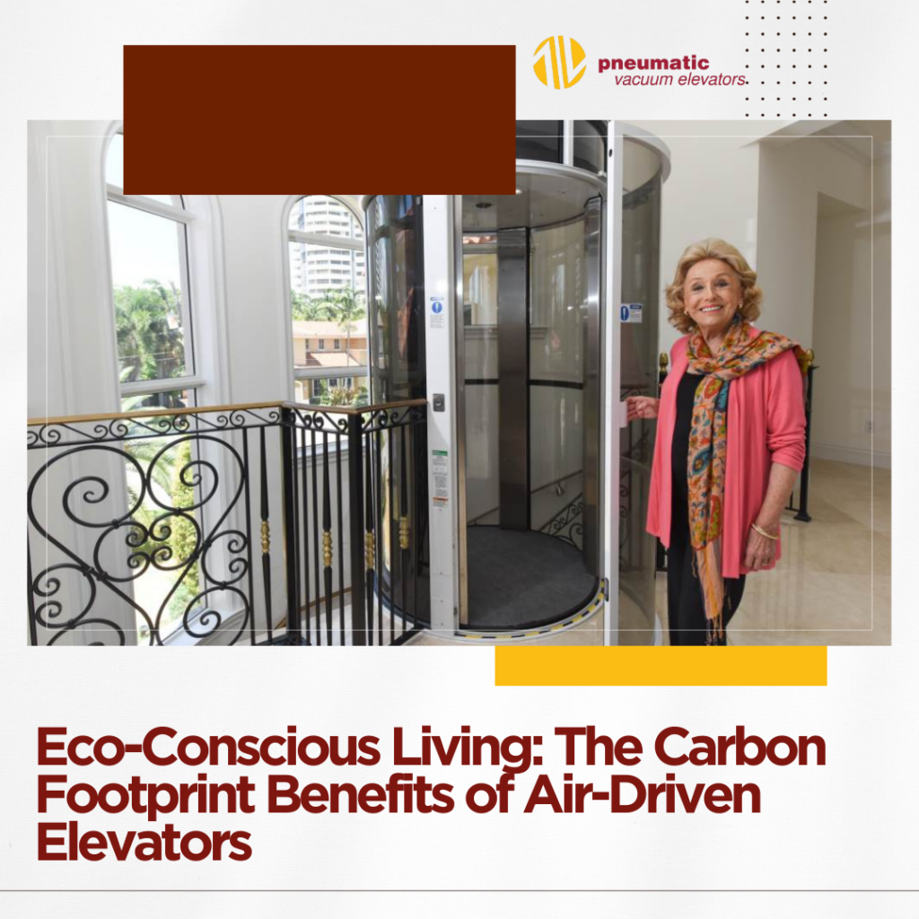 Image of a Home lift illustrating the subject which is Air-Powered Lifts: A Sustainable Revolution in Home Mobility