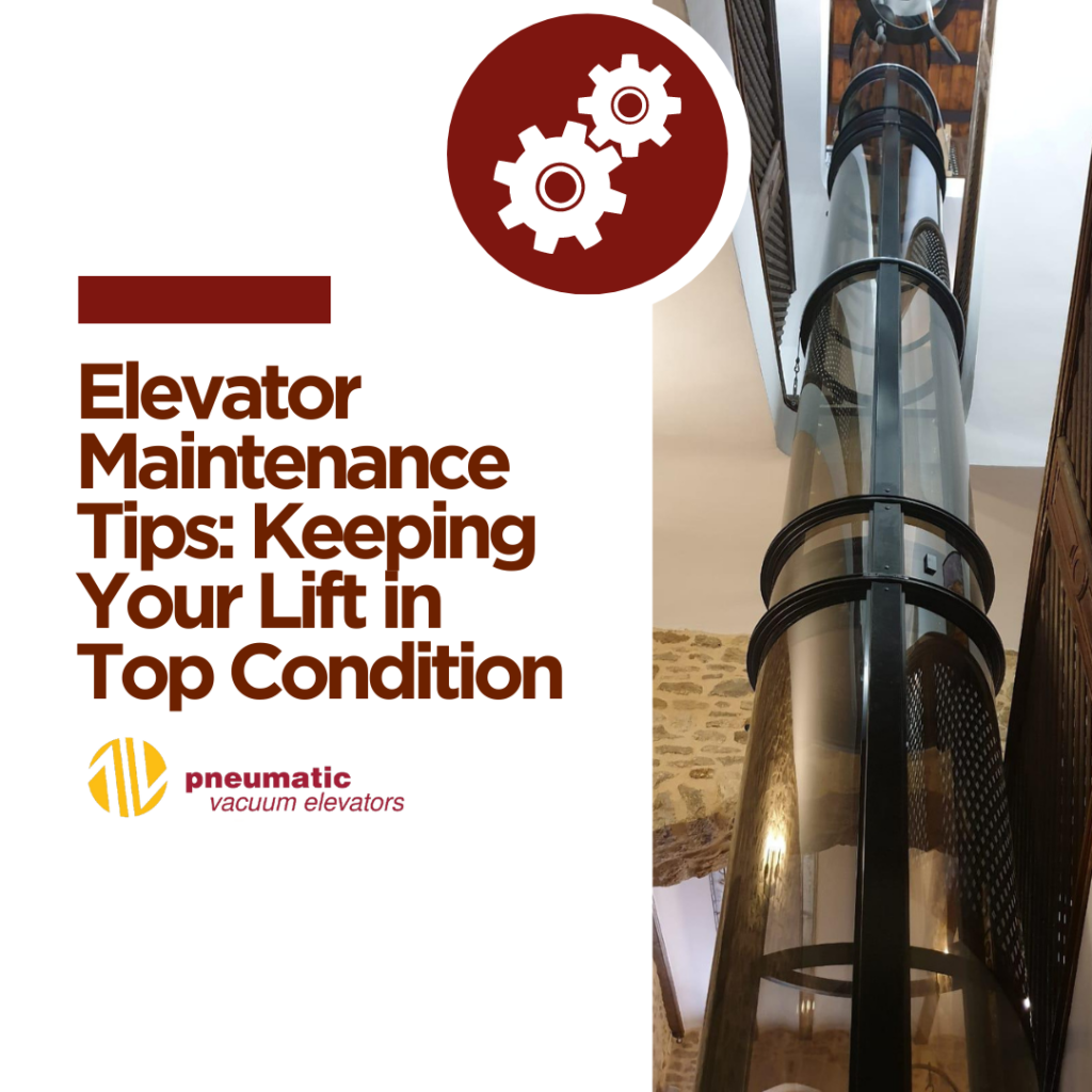 Image of a home lift illustrating the subject which is Lift Maintenance Demystified: A Guide to Keeping Your Lift in Top Condition